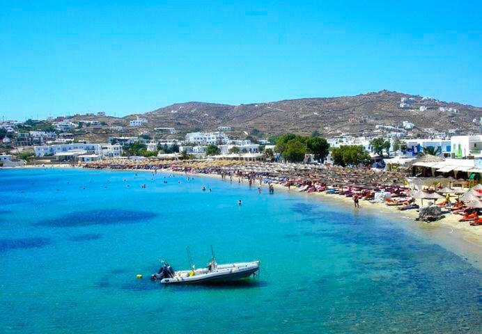 Magical Ornos! Beach House!Beach 1' Walk-Mykonos Town 2Km المظهر الخارجي الصورة